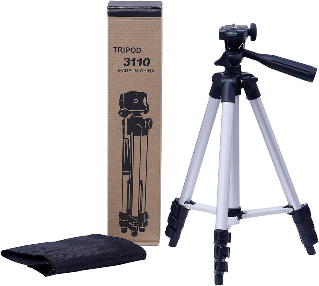 Treppiede Fotocamera Leggero Cavalletto Allungabile Alluminio con Livella Regolabile Estendibile per Macchina Fotografica digitale Videocamera Treppiedi Camera per Canon Nikon Supporto Smartphone