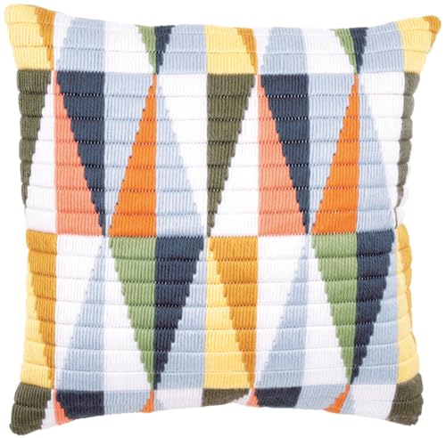Vervaco 1-Piece Long Stitch Cushion Triangles