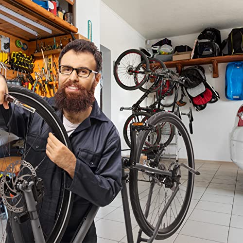Soportes de bicicleta para pared plegables en set de 4 ganchos grises hasta 25 kg 6