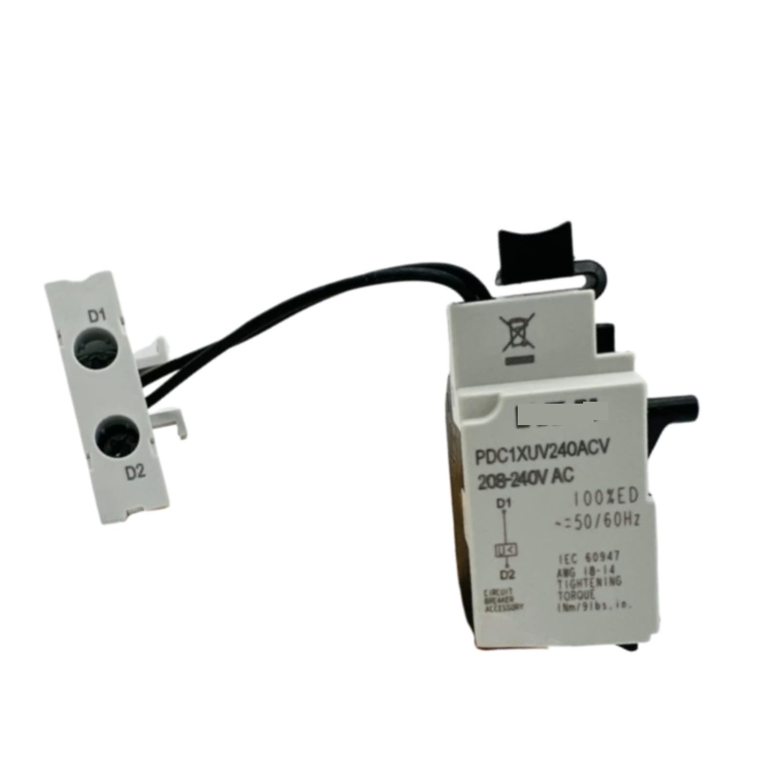 HKEJSJWA Circuit Breaker Accessories PDC1XUV240ACV, 208-240AC Molded-case Circuit Breaker Undervoltage Coil