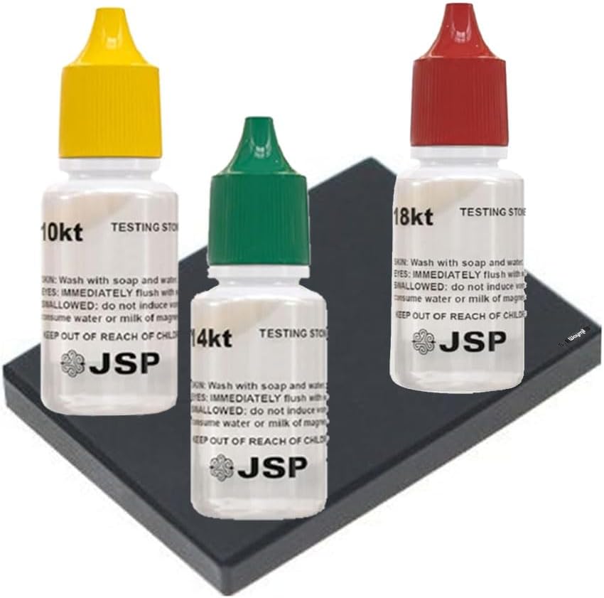 Complete Gold Testing Kit with 200g x 0.01g Digital Scale, 10K/14K/18K Gold Testing Solutions & Test Stone – Jewelry Appraisal & Scrap Gold Identification Set