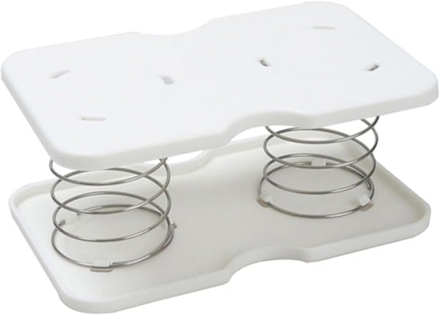 White Tissue Dispenser Tissue Box Spring Support-Spring Loaded Lifting Spring Tissue Holder for Office Home Kitchen Toilet Car Holders and Dispensers