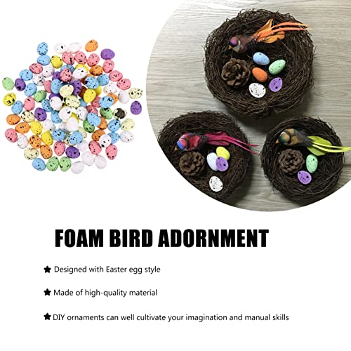 Toyvian 100 Stück Schaumstoff Mit Graffiti Gesprenkelte Eier In Der Richtigen Farbe Aus Schaumstoff Künstliches Klein Dekorativ für Bastelarbeiten VasenfüLlung Heimdekoration