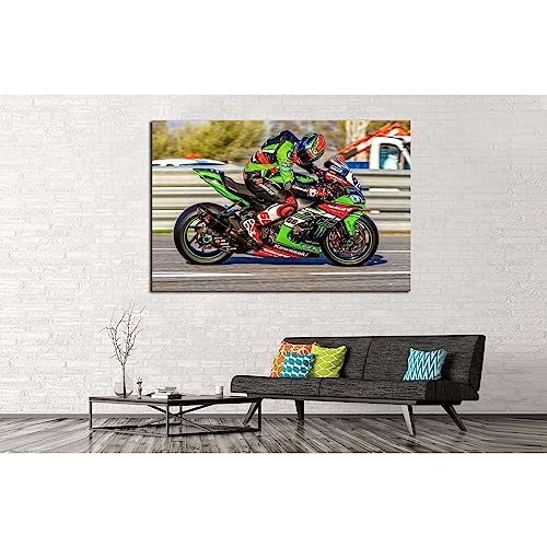 Tableau Kawasaki Ninja №161 toile imprimée 120x80 cm pour salon