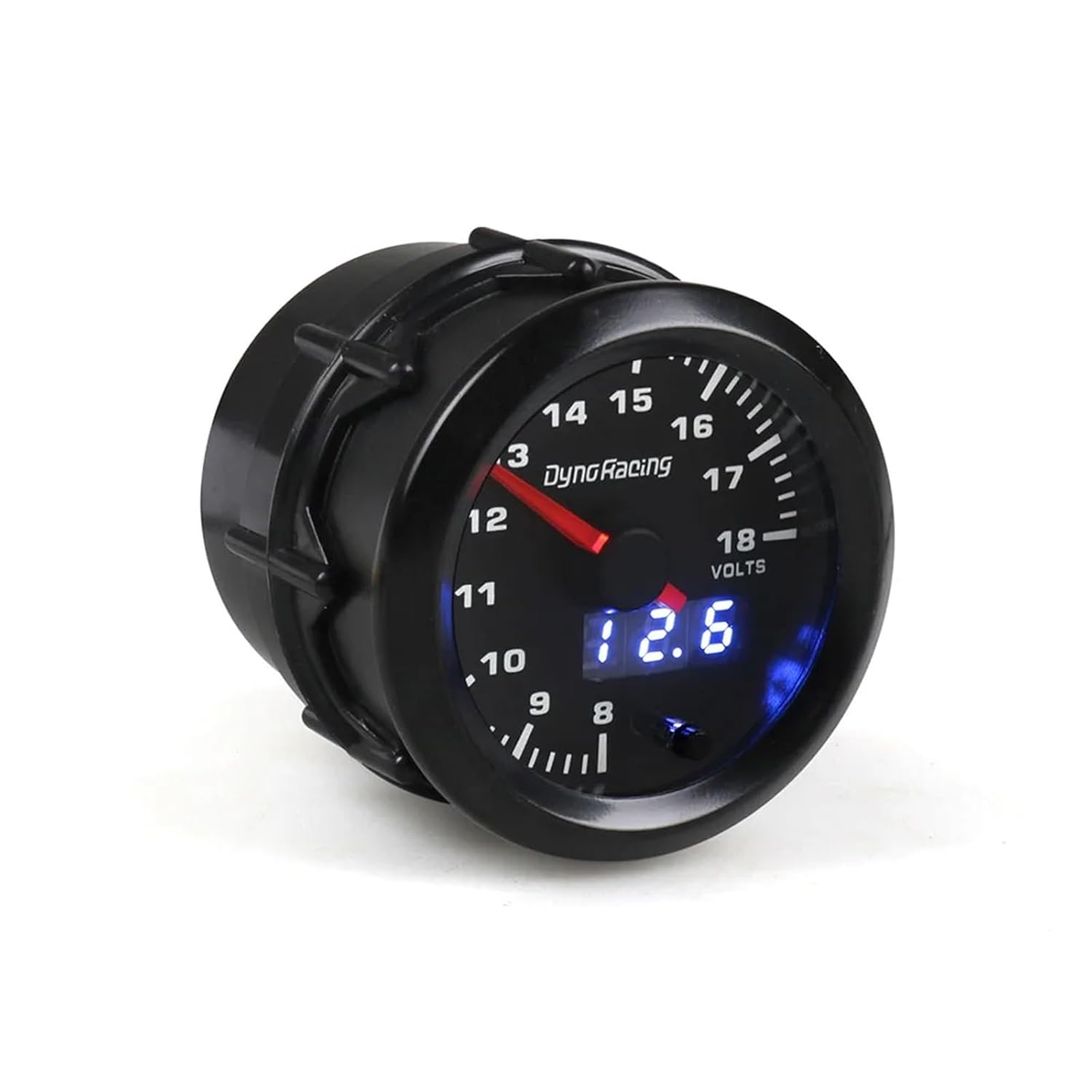 52MM Dual Display Voltmeter 7colors Led Volt Gauge 8-18V Voltage Gauge Car Meter with Stepper Motor