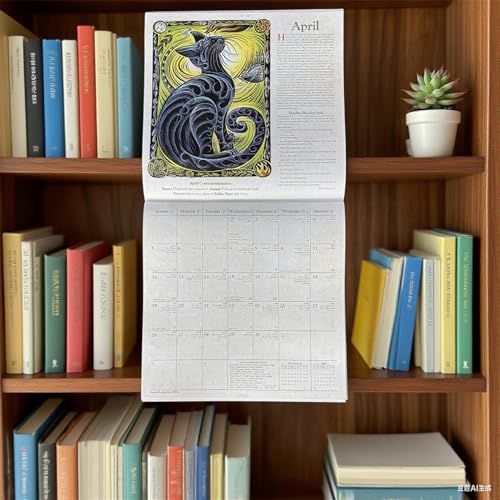 Witches Calendar 2026, Witch Calendar 2026, Witch Monthly Wall Calendar, Hangable Family Planner & Daily Organizer, For Living Room, Home, Bedroom, Workplace (1PCS) - Image 7