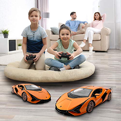 Image of BEZGAR 1:14 Lamborghini Remote Control Car with Open Door