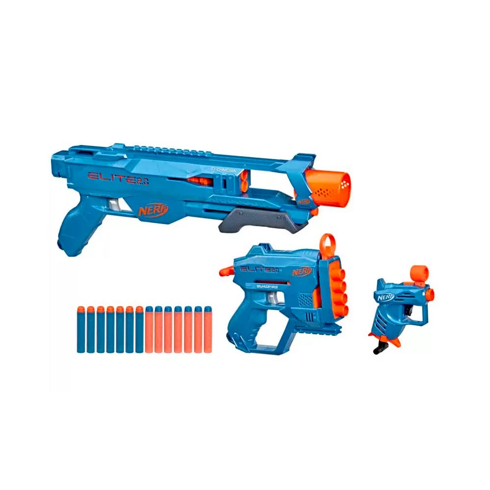 Nerf, Kit de 3 Lançadores Elite 2.0, Cores Variadas : Amazon.com
