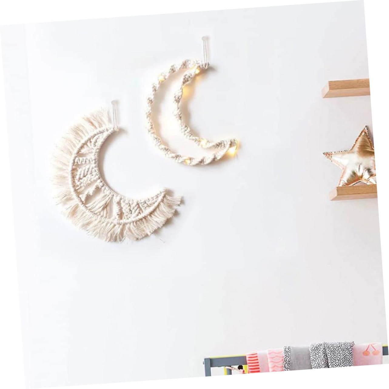 Generisch 12 Stück Teiliges DIY Mond Rahmen aus Metallringen zum Basteln Langlebig Vielseitig für Wanddekoration und Pflanzenkränze Kreative DIY Zubehör