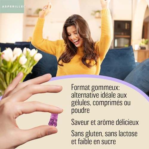 Gommes au Collagène Marin Hydrolysé avec Magnésium + Acide Hyaluronique + Coenzyme Q10 + Vitamine C - Pour la Peau, Cheveux, Articulations et Os - Collagen Gummies - 60 Unités – Image 4