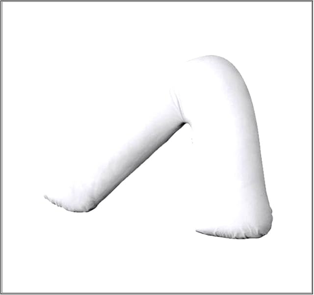 R&Z Orthopaedic, Nursing, Maternity V Shaped Bolster Pillow Case Cover (White)