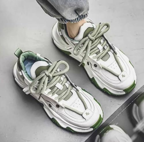 Image of SK STARLOOK Men's Synthetic Lace-Up Chunky & Fashionable Sneaker | Running & Walking Shoes with Rubber Outsole Sneakers