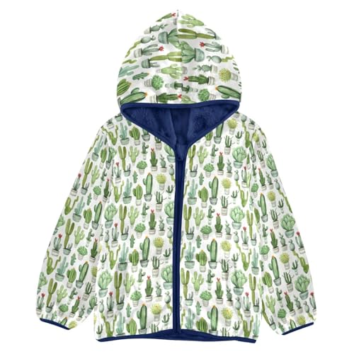 Cactus Boys Fleece Coat,Children's Zip-Up Hoodie Jacket,Baby Warm Fashion Outerwear 3-10T,A113303