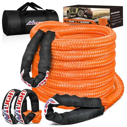 Nilight �L�l�e�B�b�N���J�o���[�������[�v�L�b�g �\�t�g�V���b�N��2�t�� 1-1/8�C���` x 30�t�B�[�g ���ϋv �I�t���[�h �������[�v �X�i�b�`�X�g���b�v �����X�g���b�v�L�b�g 48�|���h UTV ATV SUV �g���b�N �� �W�[�v �g���N