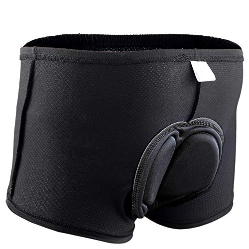 Alidamo Men's Cycling Underwear Bike Shorts Breathable Quick Dry 4D Padded Gel sponge, Black 2, XL