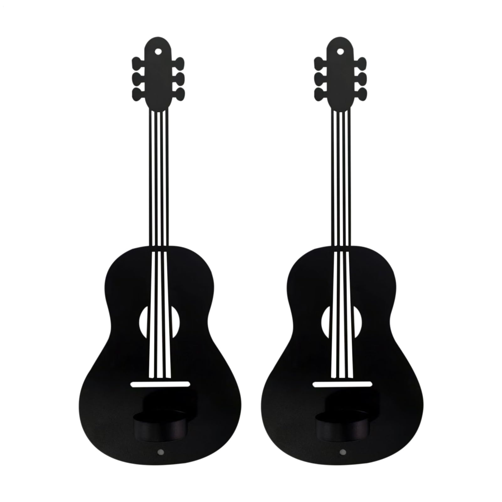 Soporte para velas de pared moderno en forma de guitarra para la decoración de casa vintage