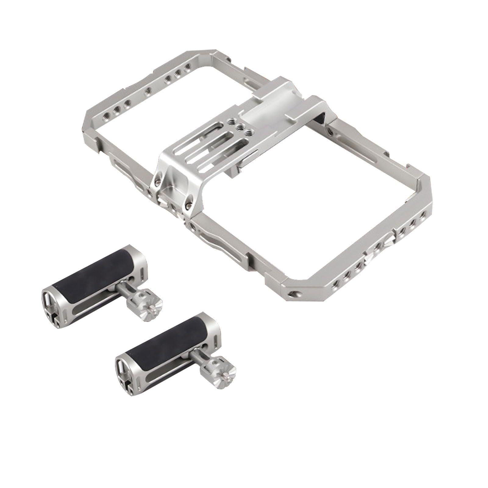 Generic Kit Universal de Plataforma de Video para Teléfono Inteligente de Aluminio de Liberación Rápida con Asas Dobles de Expansión Profesional para Filmación con Múltiples Accesorios para
