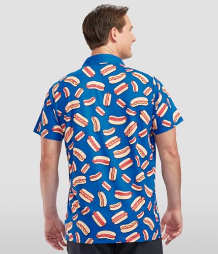 Tipsy Elves Golf Shirts for Men - Performance Athletic Fit Men's Golf Polo Shirts for Men w/Moisture Wicking Stretch Fabric3