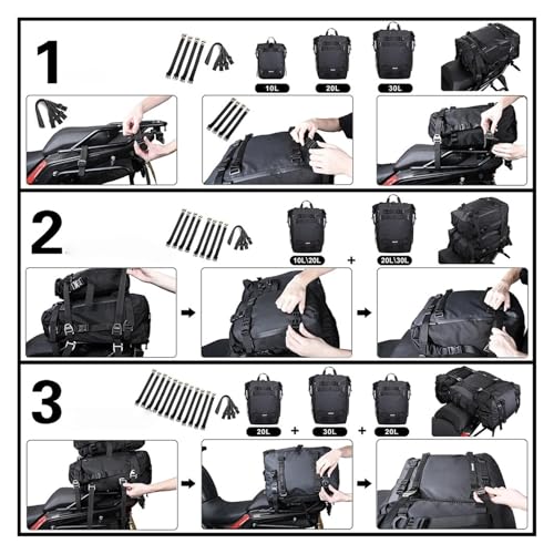 Sac de rangement pour selle moto idéal pour vos sorties de route