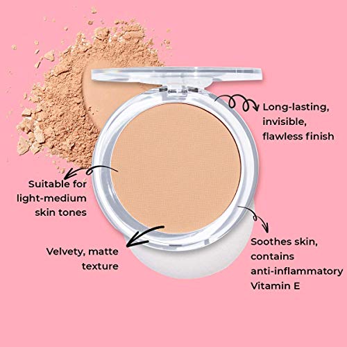 MCoBeauty Invisible Matte Long-Lasting Pressed Powder - Sets Makeup And Blurs Imperfections - Ultra-Sheer Coverage - Color Corrects Redness - Mattifies And Controls Shine - 02 Nude Beige - 0.51 Oz - Thumbnail 4