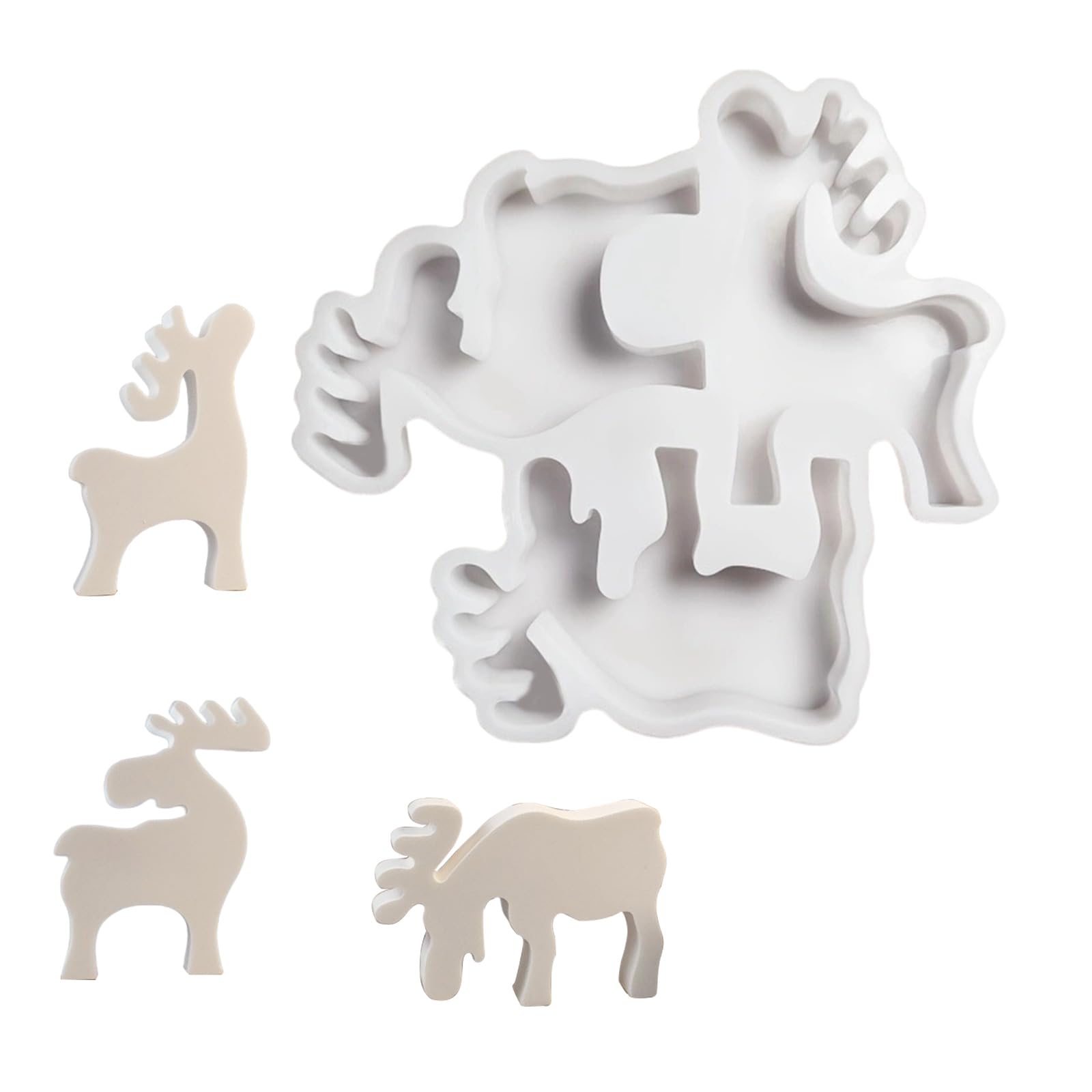 Nucelit Christmas Silicone Molds for Epoxy Resin, Chocolate, Fondant, Plaster Decoration, Christmas Decoration Holiday