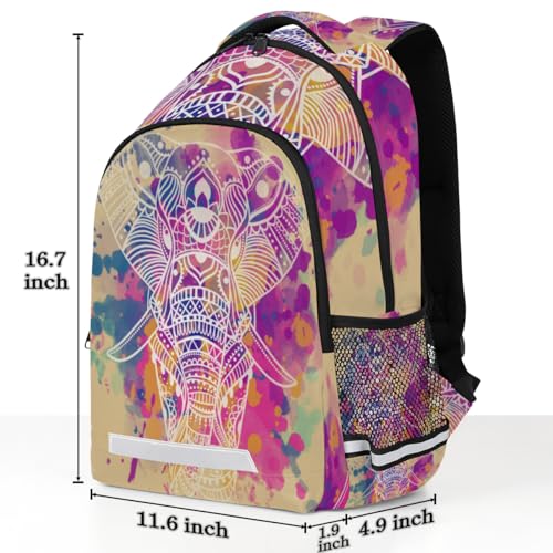 Elephant Kids Backpack for Boys Girls Teen Elementary School Bookbag Animal Pattern Travel Laptop Backpack Casual Daypacks2