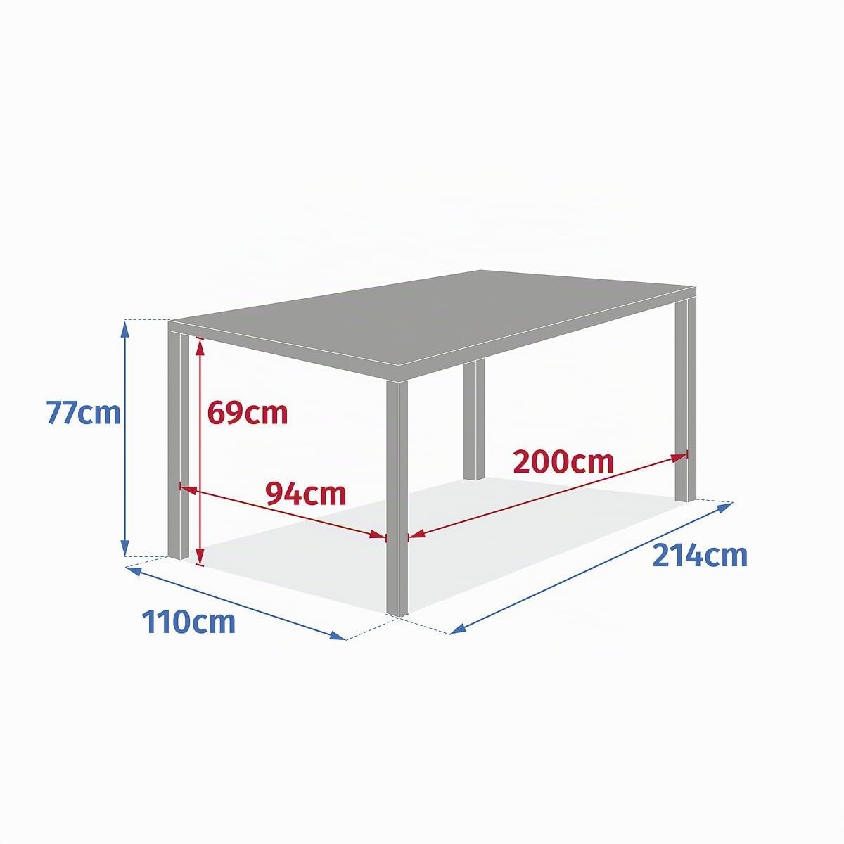 Hespéride - Table de Jardin Extensible Evasion Miel - 10 Places - Aluminium Traité Epoxy Antirouille - Meuble d'Extérieur à Rallonge Automatique