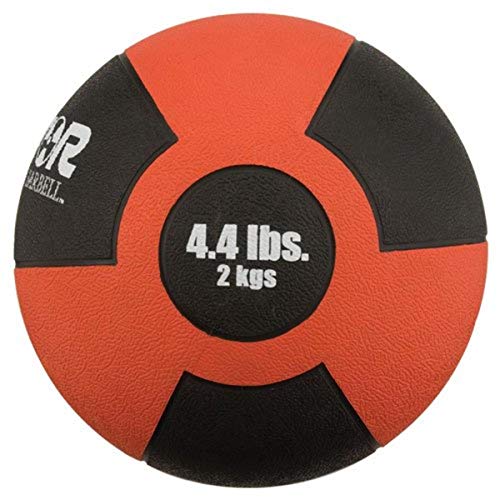 Champion Barbell Rubber Medicine Ball – 4.4 lb. – Red