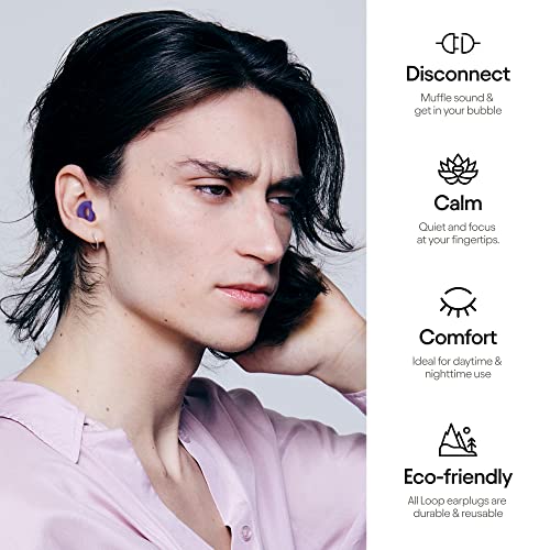 Loop Quiet Ear Plugs For Noise Reduction – Super Soft, Reusable Hearing Protection In Flexible Silicone For Sleep, Noise Sensitivity & Flights - 8 Ear Tips In Xs/S/M/L – 27Db Noise Cancelling #TOP2