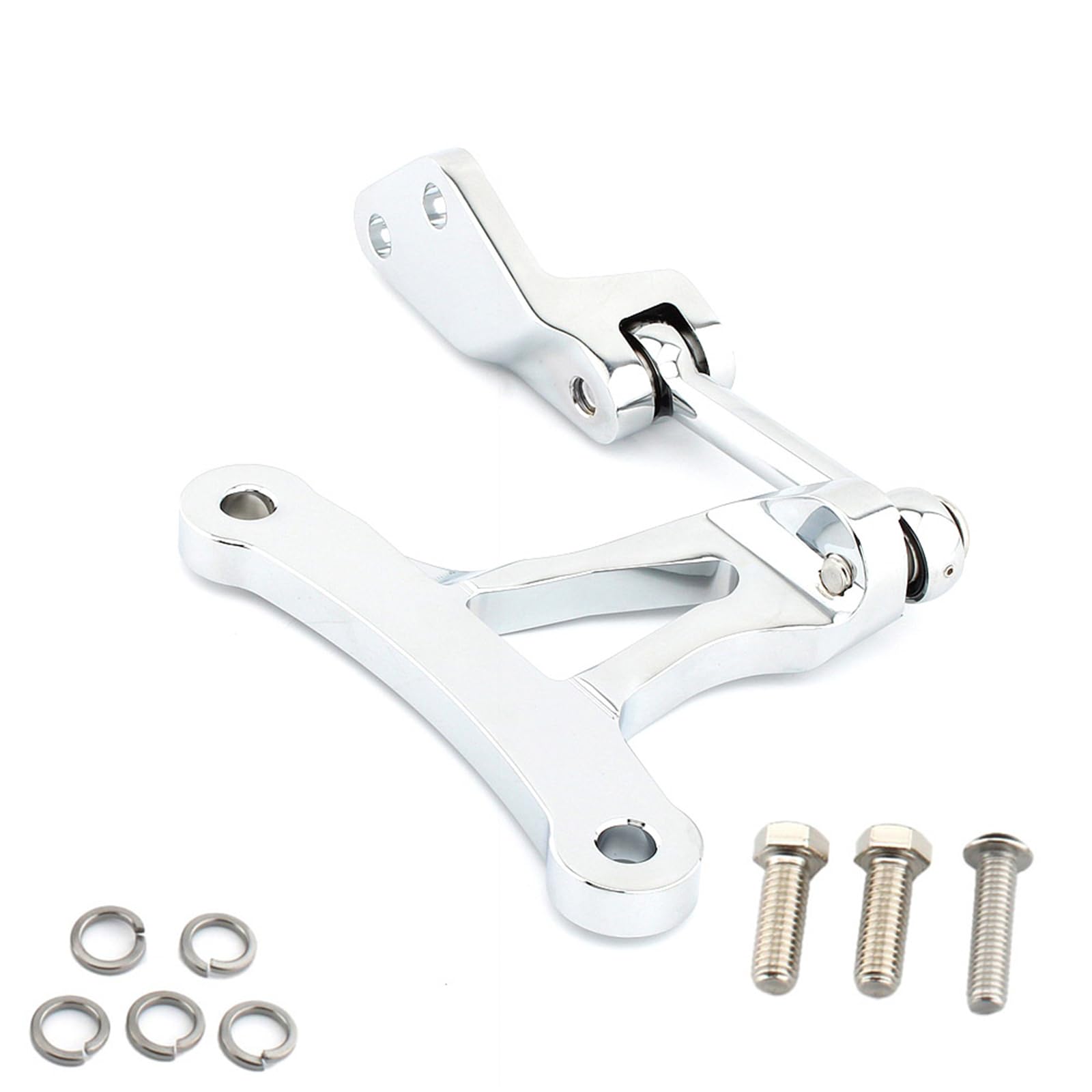 Kit Sospensione Collegamento Staffa Motore Per Harley Sportster XL883L 1200 Argento