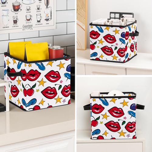 Boîte de rangement Lips Star Cherry pour optimiser vos étagères de dressing - 8