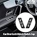 Hoypeyfiy 2049058402 2 Pair Car Door Lock Unlock Switch Cap, Replacement for Mercedes Benz A B C E Class CLA GLA GLE ML GLS CLS Driver Passenger Side, Replaces 2049058402