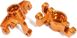 C31339ORANGE Billet Machined Steering Knuckles for Losi 1/10 Lasernut U4 4WD Brushless RTR