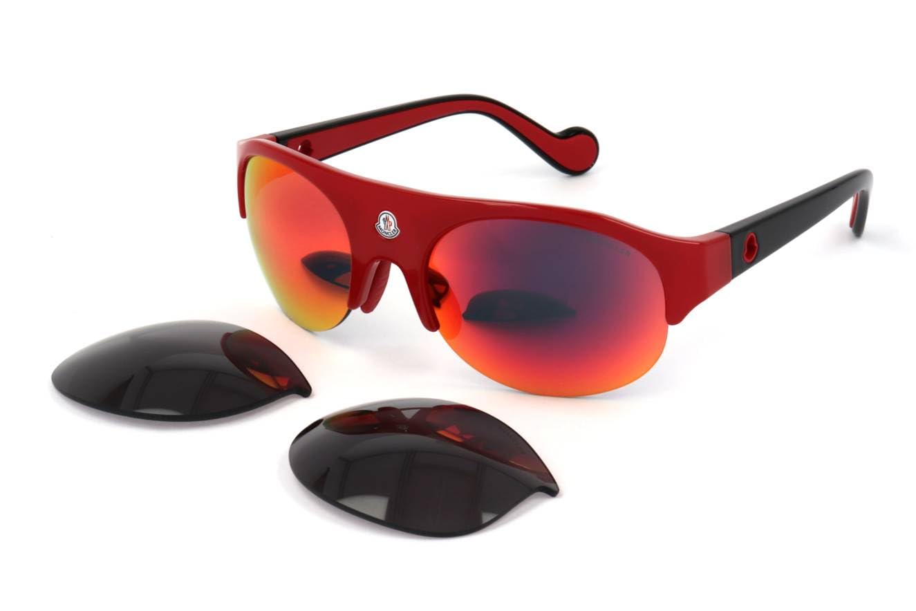 Moncler ML0050 RED/GREY MULTICOLOR unisex Sunglasses  display picture 1