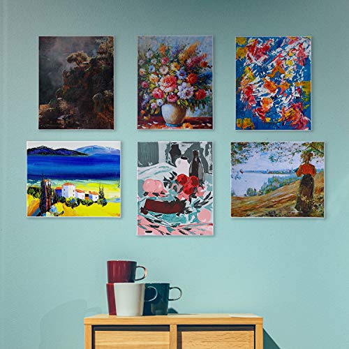 Canvas Boards for Painting 8x10, 8x10 Canvas Value Pack of 12 Blank Pre Stretched Canvases Panels 5/8”Thick 100% Cotton for Acrylics Oil Painting with 10pcs Brushes Set Art Paint Kits for Adults Kids