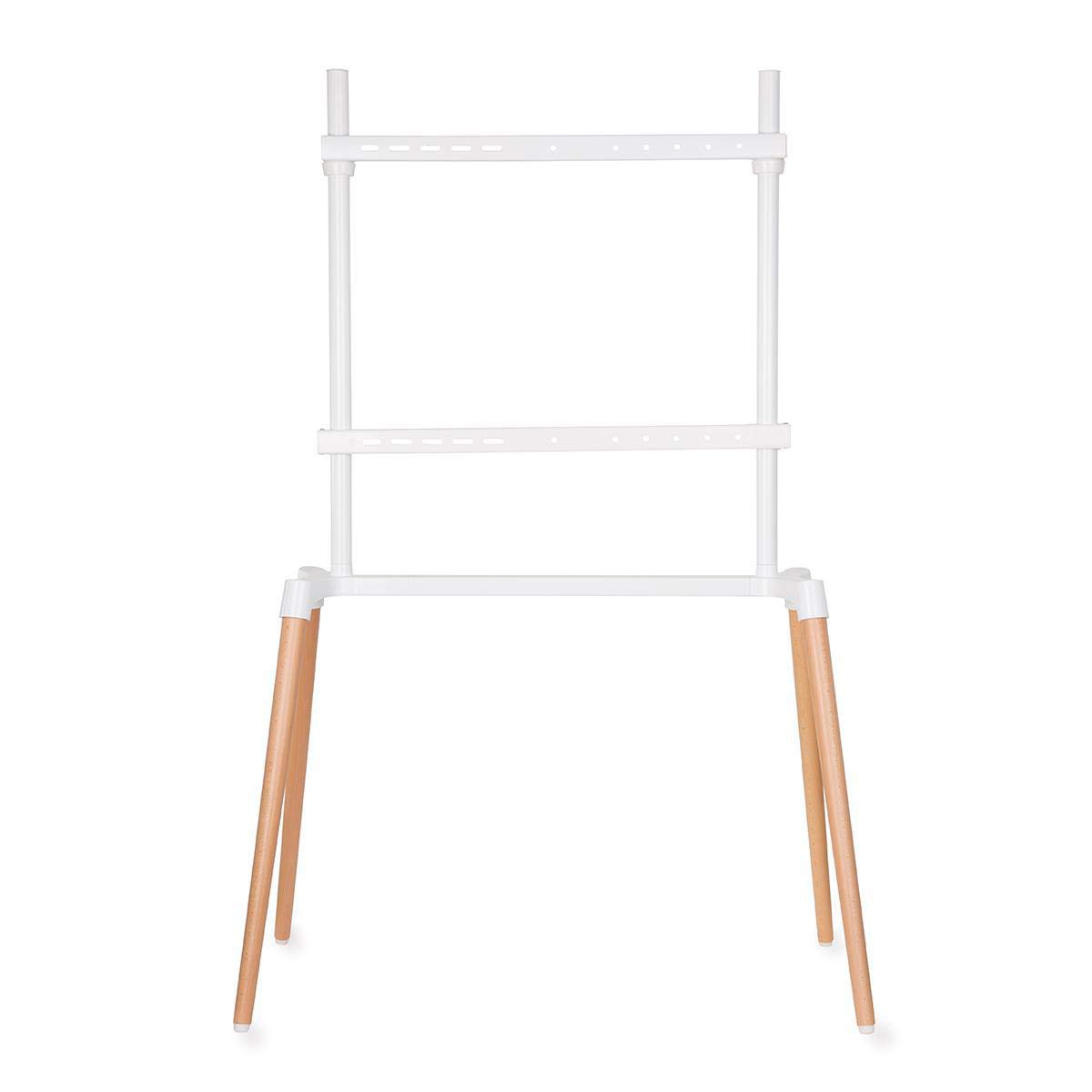Nedis Soporte de Suelo Premium en diseño de Caballete para Pantallas de hasta 75 Pulgadas/Fijo/Blanco/marrón