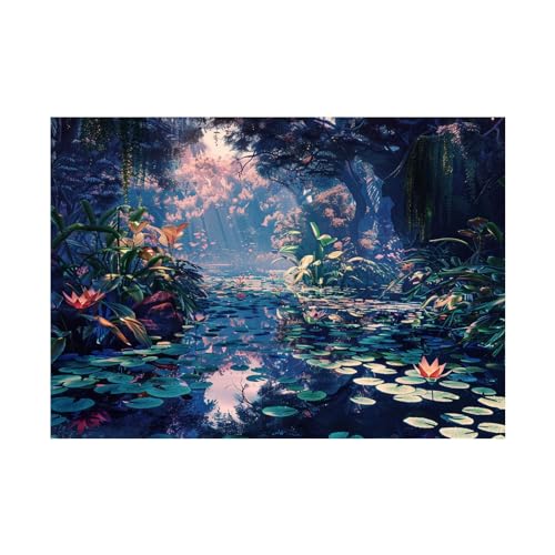 Peinture d'art abstrait paysage de 60x80cm pour créer une ambiance sereine dans votre chambre