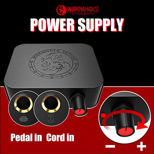 Wormhole Tattoo Complete Tattoo Kit 1 Pro Machine Kit Tattoo Guns Kit 10 Inks Power Supply Foot Pedal Needles Grips Tips Sl-Tk033 #TOP2