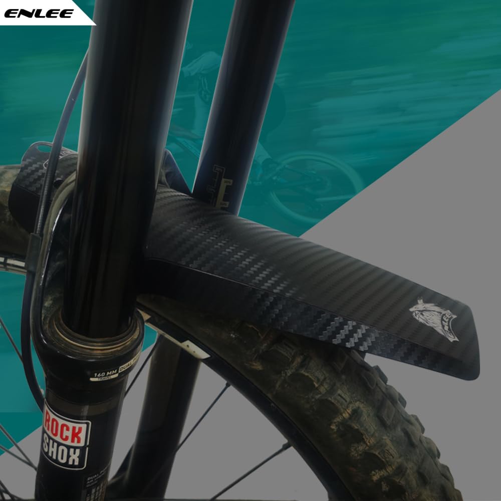 Set Di 2 Parafanghi Per Mountain Bike, Parafango Per Bici Parafango In Fibra Di Carbonio Per Mtb Compatibile~p153457167