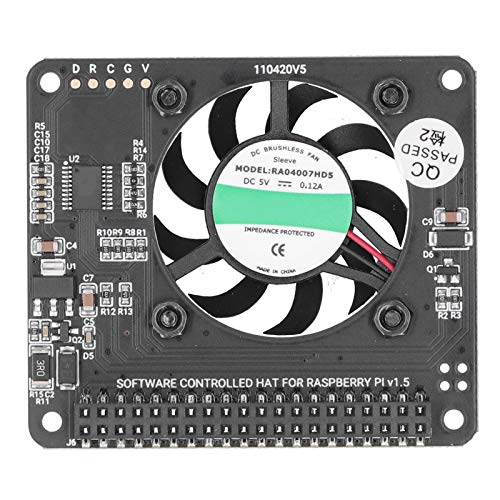 VBESTLIFE Módulo de Ventilador de refrigeración, para 4B / 3B + / 3B, con Interruptor de Encendido, Velocidad Ajustable, Inteligente, cómodo de Usar