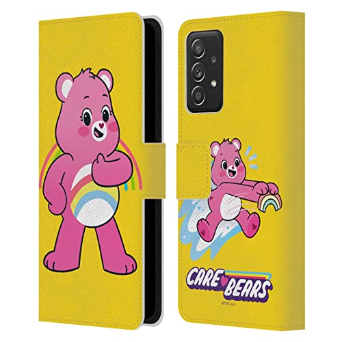 Étui portefeuille Samsung Galaxy A53 5G motif Care Bears pour retrouver la nostalgie