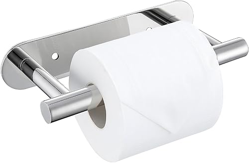 Miniatura 10 de Soporte de papel higiénico autoadhesivo, soporte de rollo de papel higiénico de níquel cepillado SUS304 de acero inoxidable, soporte de toalla de