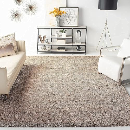 Image of Solid Shaggy Carpets and Rugs for Bedroom Drawing Room 3x5 Feet M-8