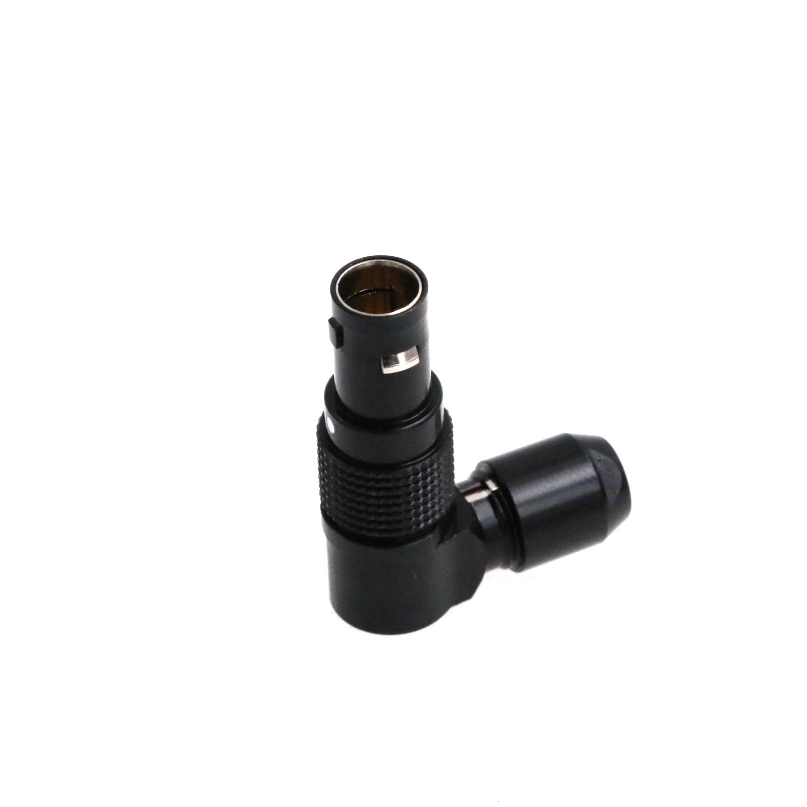 ZBLZGP 0B Black 5 Pin FSG Metal Rotatable Angle Connector Male Plug Push-Pull Self-Lock Electrical Industrial Auto for ARRI Alexa Camera Sound Devices Tentacle Sync Zaxcom Timecode Cable