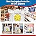 Fuxury 1000 Count Happy Smiling Face Thank You Plastic Bags (11.5 x 6.5 x 21) White, Have a Nice Day T-shirt Bags for Business, Grocery, Take Out, To Go, Retail Shopping in Bulk (Made in USA)