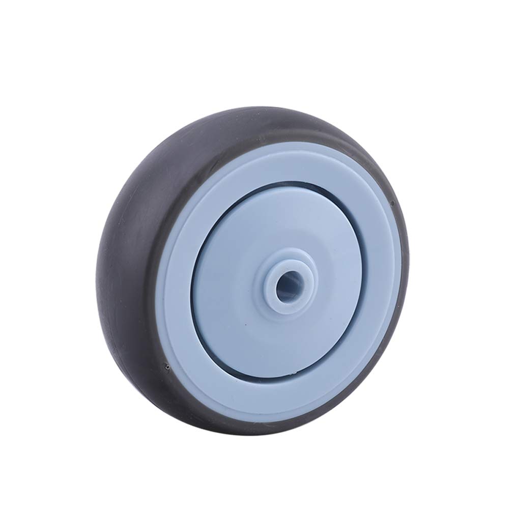 Set di 4 Rotelle Girevoli con Freno,Ruote per Carrello Heavy Duty,Barra Filettata M12,Cuscinetto a Sfere,360 °,capacità di Carico Massima a Ruota Singola 120kg(264 libbre)