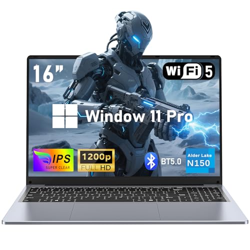 FUNYET 16 Inch Laptop Computer, 16GB RAM, 1TB SSD, N150 Processor