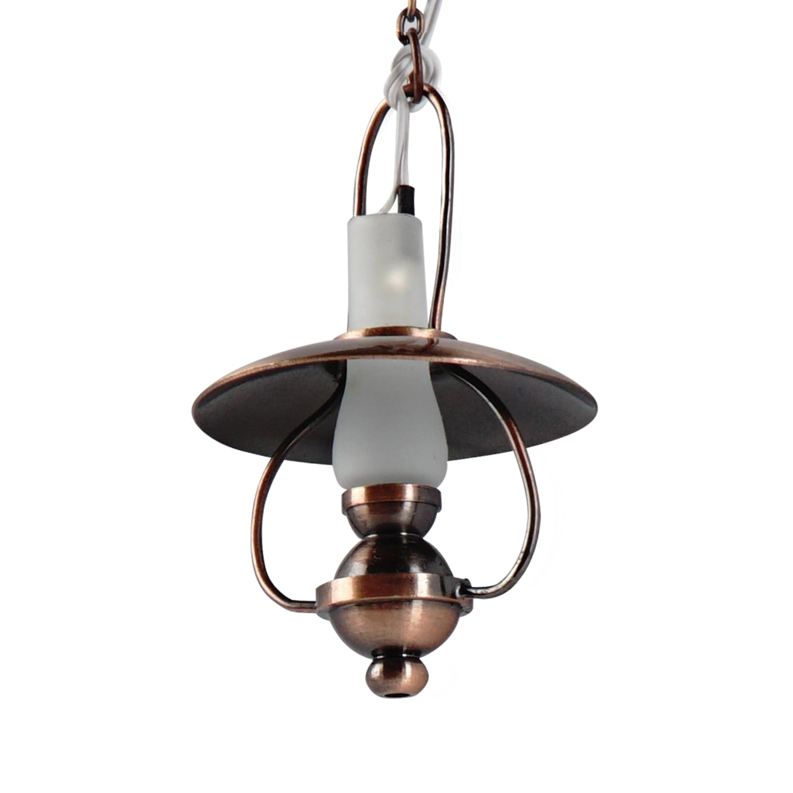 Waldosia 1:12 Scale Miniature LED Ceiling Light – Claire Style Dollhouse Fixture for Mini Rooms, Booknook or Dioramas