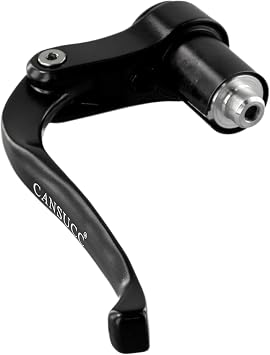 Brake Levers for Triathlon-Time Trial Base Bar, Internal Routing End Shifter for 19-21mm Handlebar, Aluminium Black