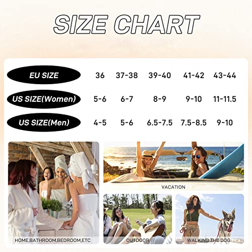 Buwtday Cloud Slides For Women And Men Pillow Slide Sandals Non-Slip Bathroom Comfort Slides Quick Drying Summer For Indoor Outdoor Platform Shoes #TOP6